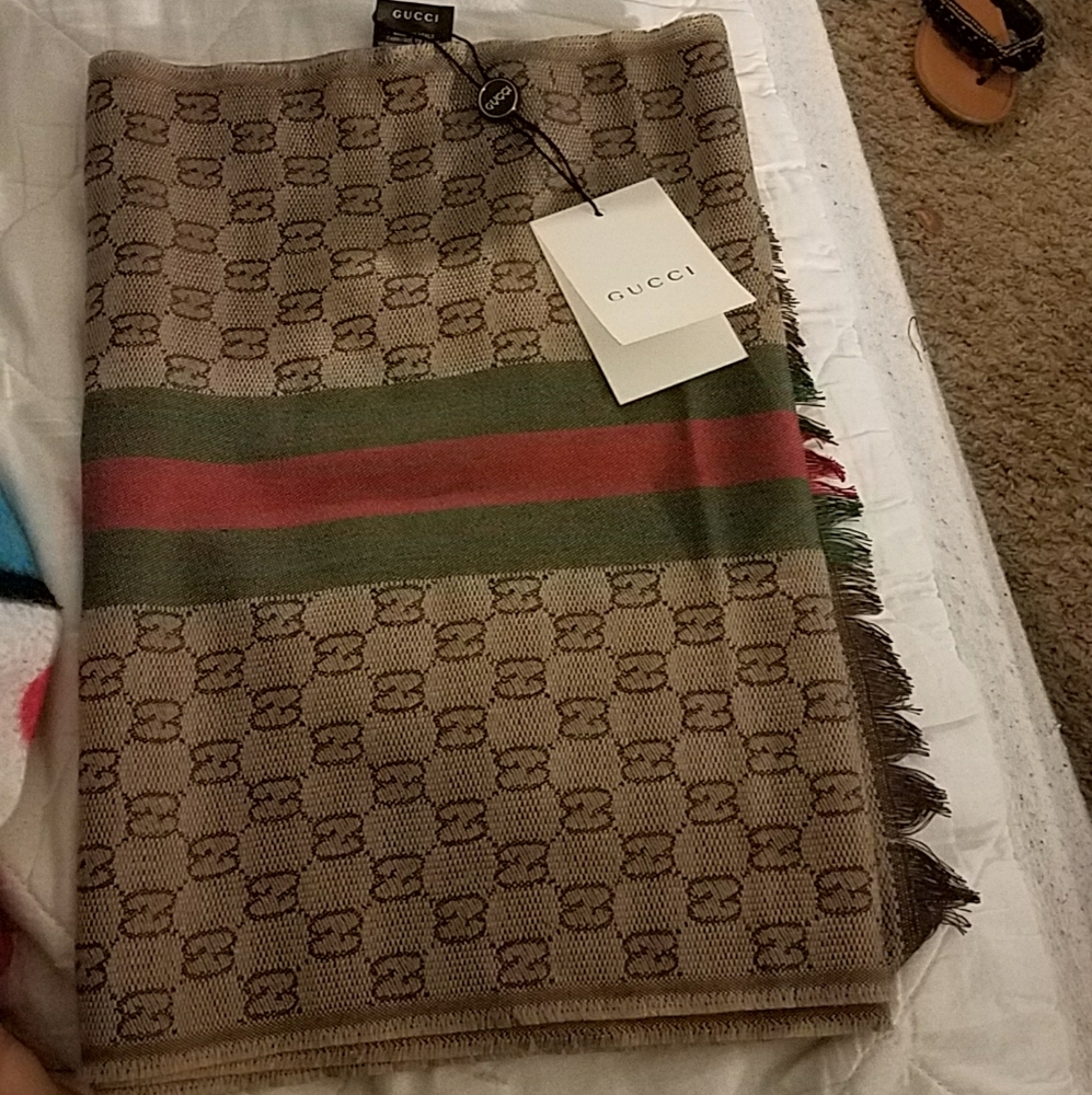 Monogrammed Gucci Scarf NWT